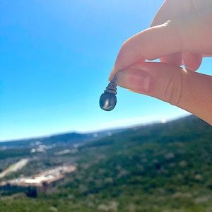 Tahitian Pearl with Diamond Accent Pendant